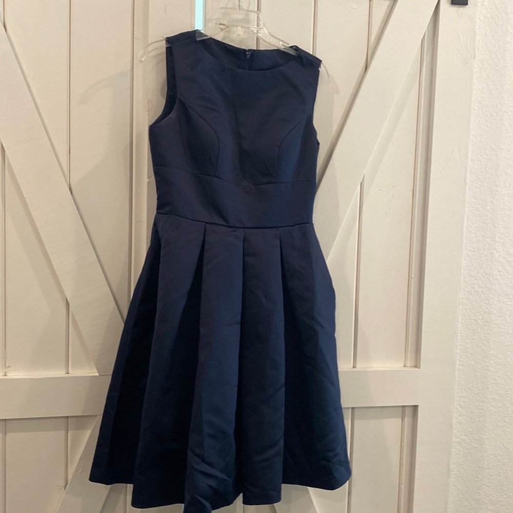 Navy blue bridesmaids dress